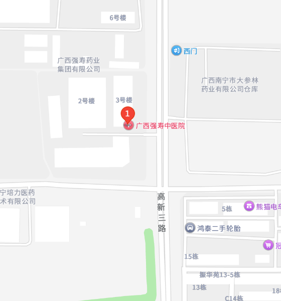 医院位置地图